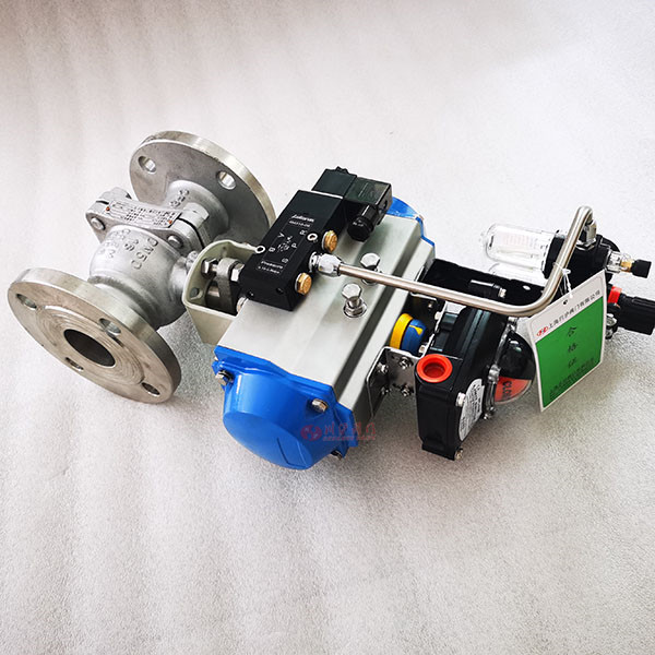 不銹鋼氣動(dòng)法蘭球閥圖片